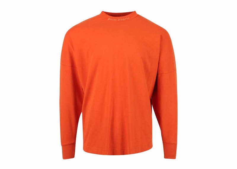 Palm Angels Glitter Classic Logo Over Tee Orange