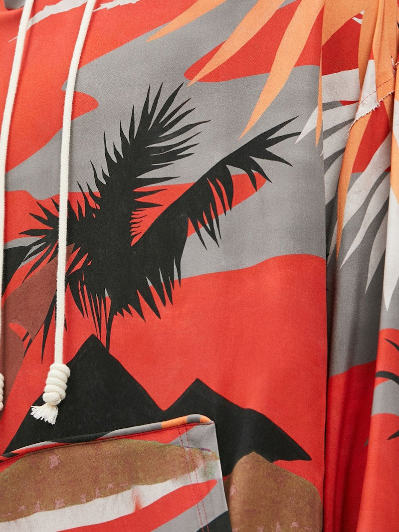 Palm Angels Hawaii Hoodie Red/Multi