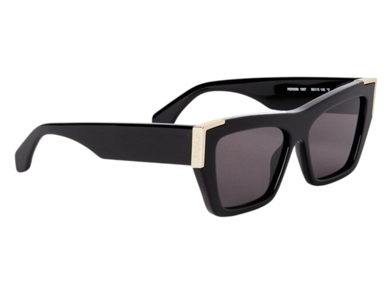 Palm Angels Hollywood Sunglasses Black Dark Grey Hollywood (PERI099F24PLA0011007)