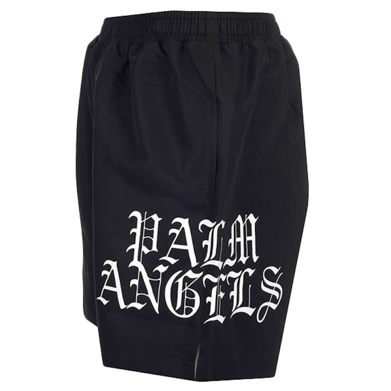 Palm Angels Hue Dothic Logo Shorts Black