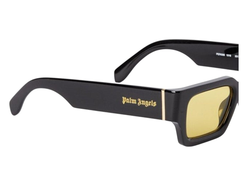 Palm Angels Hyde Sunglasses Black Yellow Hyde Black (PERI086F24PLA0011018)