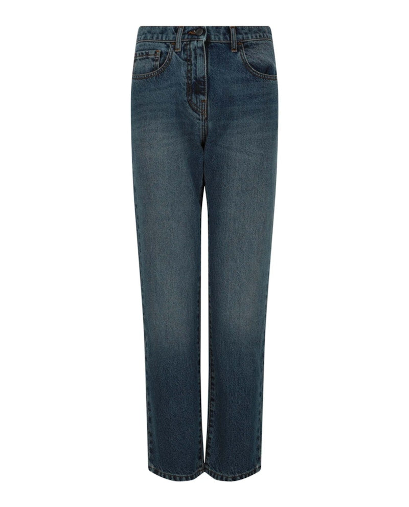 Palm Angels Intarsia Regular Fit Jeans Blue