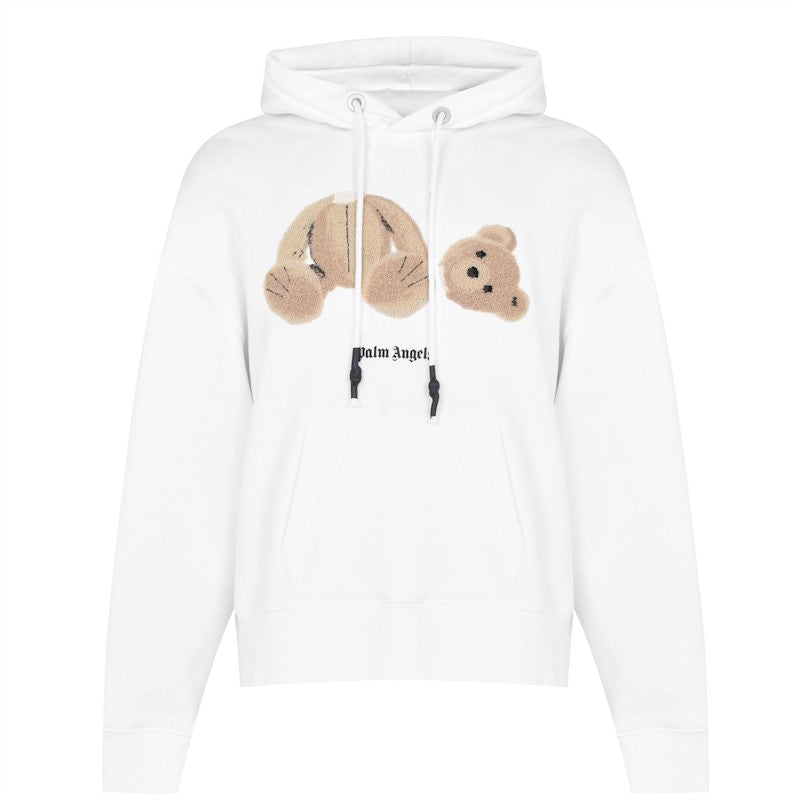 Palm Angels Bear Hoodie White
