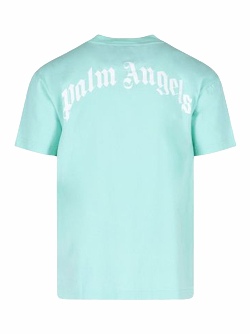 Palm Angels Leopard Bear T-Shirt Seafoam/Brown
