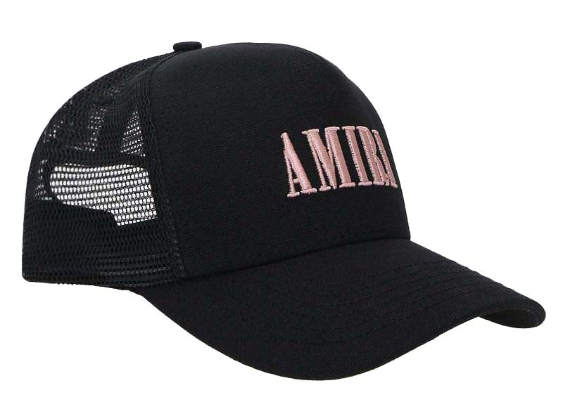 AMIRI Logo-Detailed Canvas/Mesh Baseball Cap Black