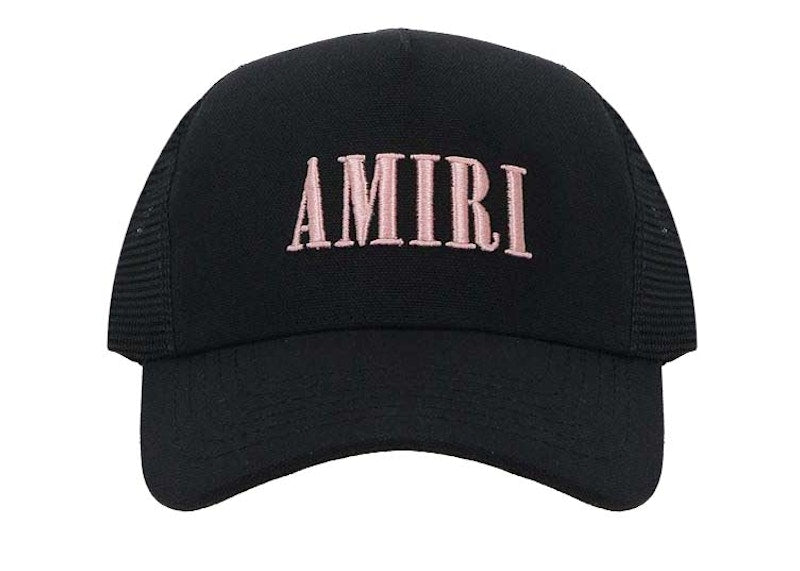 AMIRI Logo-Detailed Canvas/Mesh Baseball Cap Black