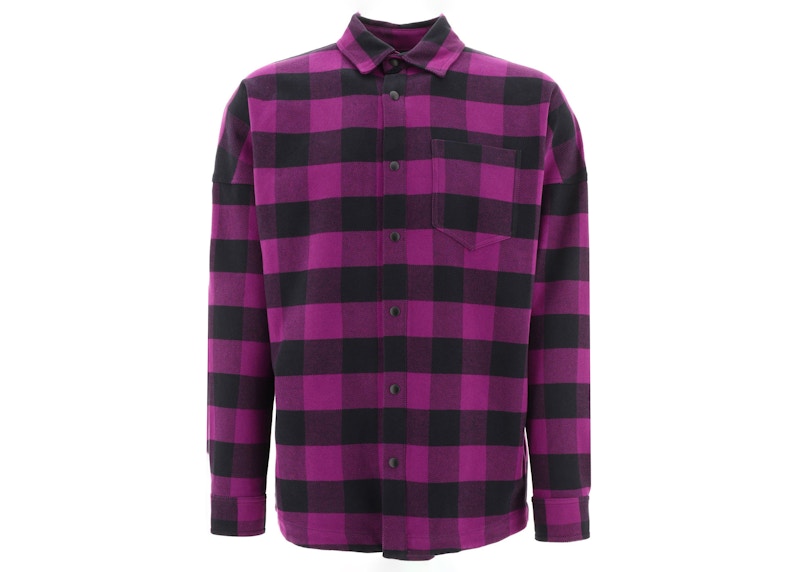 Palm Angels Logo Overshirt Purple