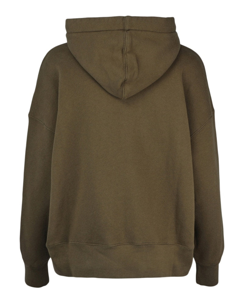 Palm Angels Logo Palm Hoodie Green