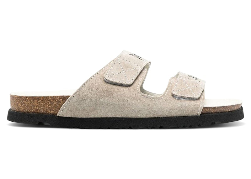 Palm Angels Logo Print Slide Sandals White