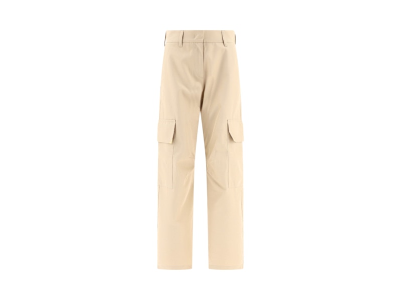 Palm Angels Metal Frame Carrot Pants Beige