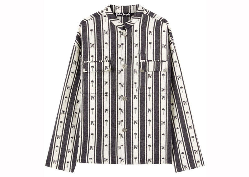 Palm Angels Metal Frame Overshirt White/Black