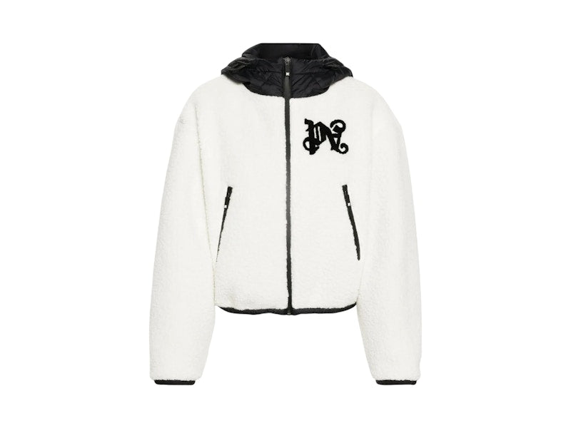Palm Angels Monogram Cozy Ski Jacket White