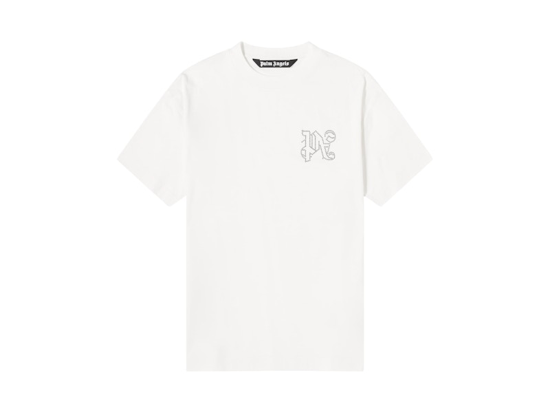 Palm Angels Monogram Stud Classic T-shirt White