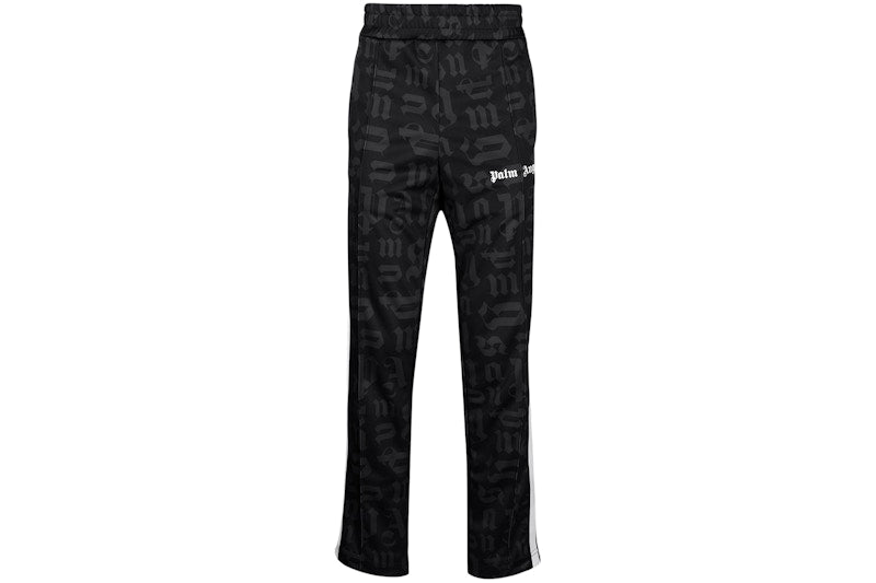 Palm Angels Monogram Track Pants Black/White