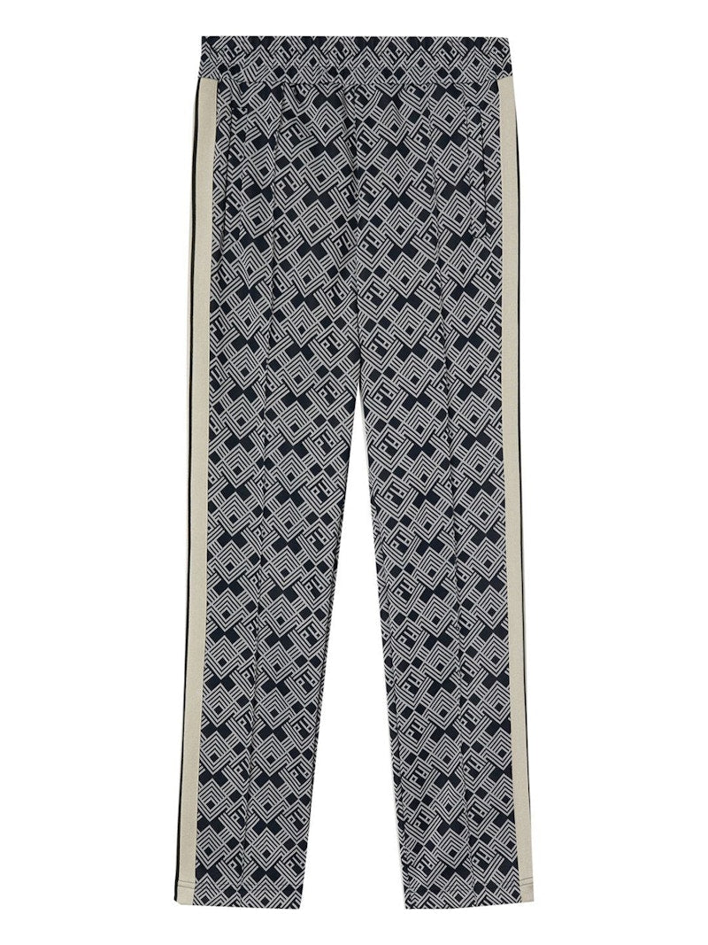 Palm Angels Monogram Track Pants Navy Blue/Off White