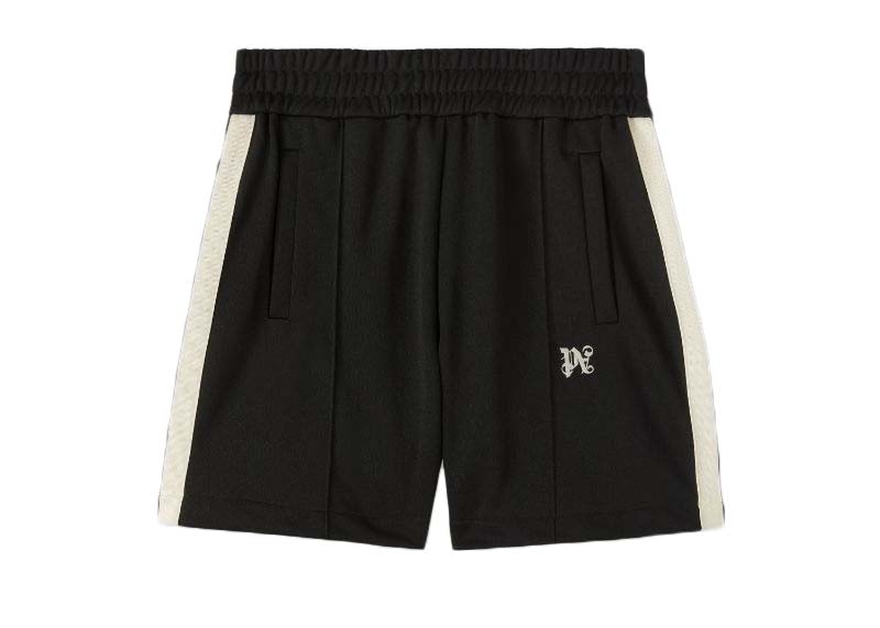 Palm Angels Monogram Track Shorts Black Butter