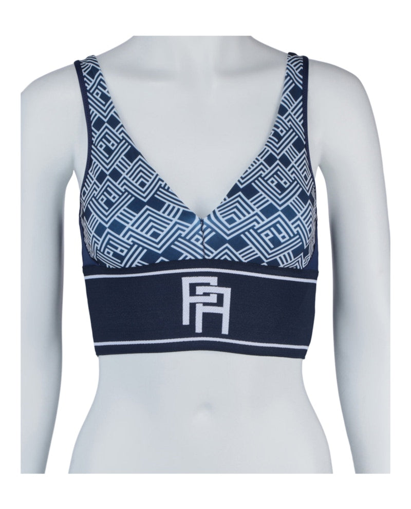 Palm Angels Monogrammed V Top Blue Multi
