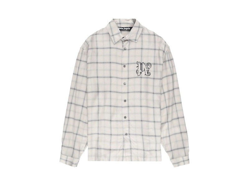 Palm Angels PA Monogram Shirt Beige/Black