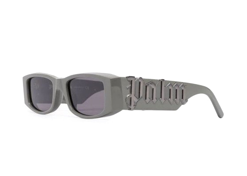 Palm Angels PA01 Rectangle Frame Sunglasses Military Green/Dark Grey (PERI001Y21PLA0015607)