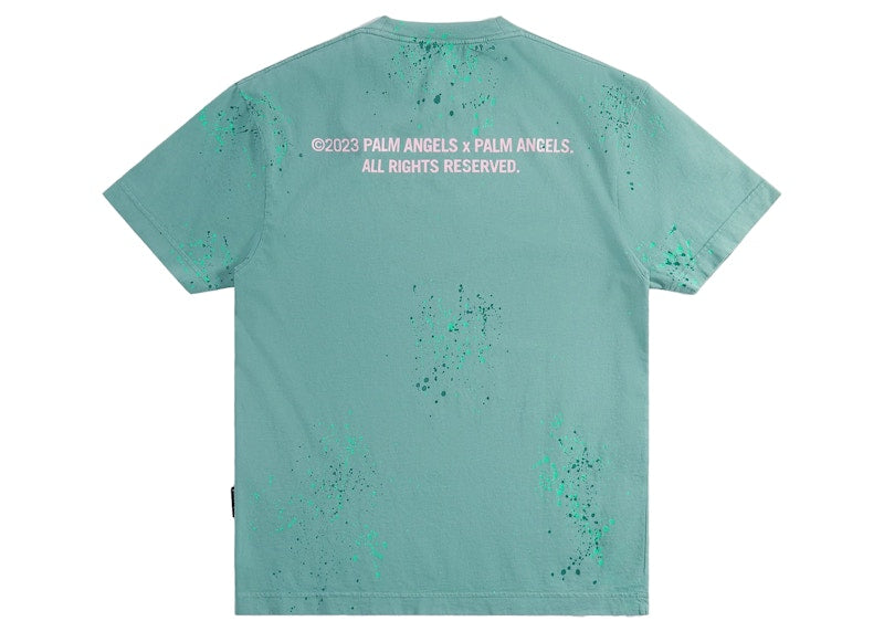 Palm Angels PXP Painted T-shirt Green