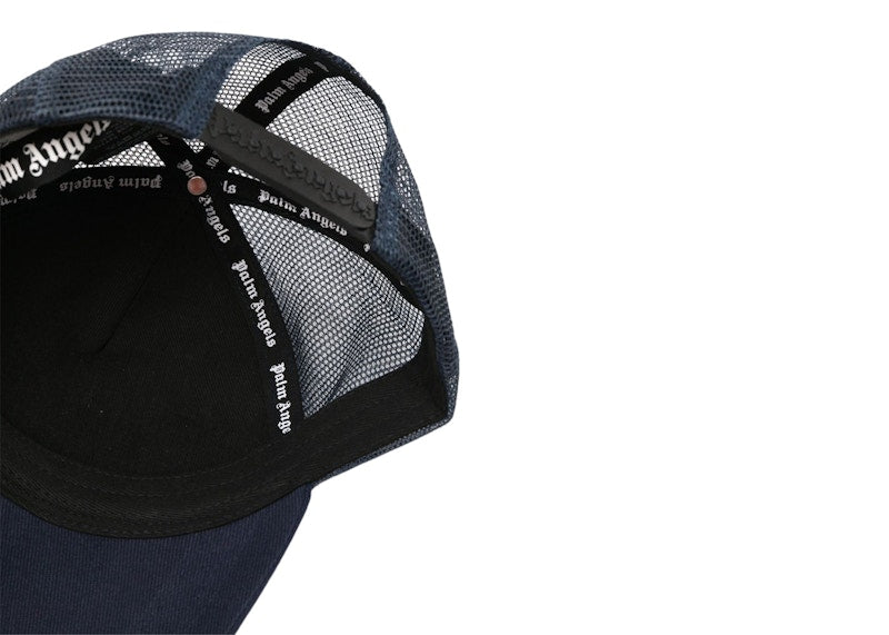 Palm Angels Pa League Trucker Cap Navy Blue