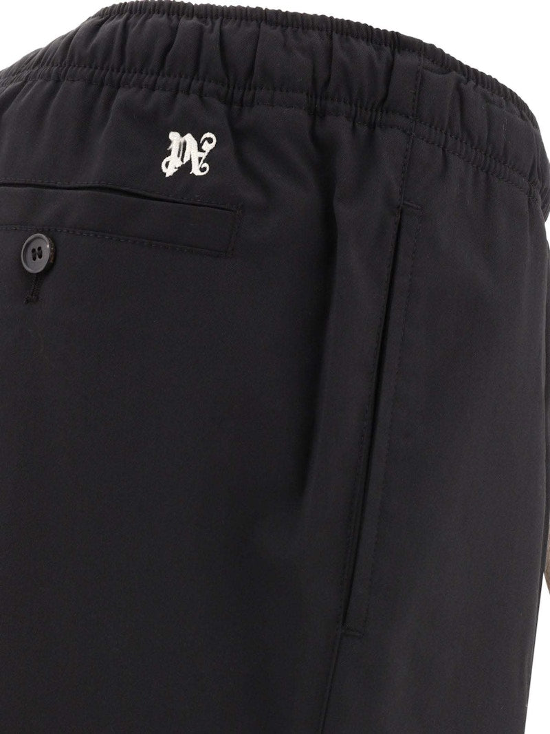 Palm Angels Palm Angels PA Monogram Trousers Black