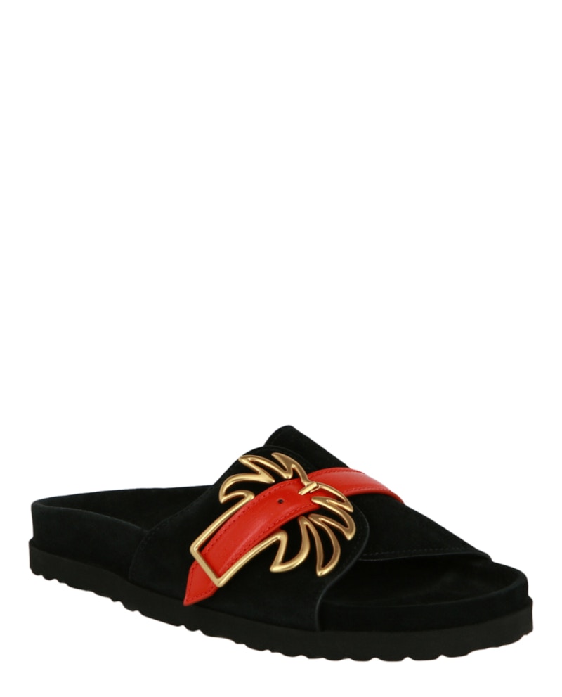 Palm Angels Palm Buckle Sandals Black