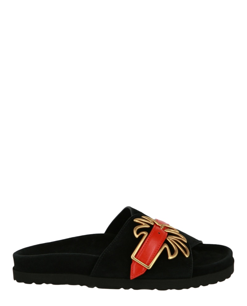 Palm Angels Palm Buckle Sandals Black