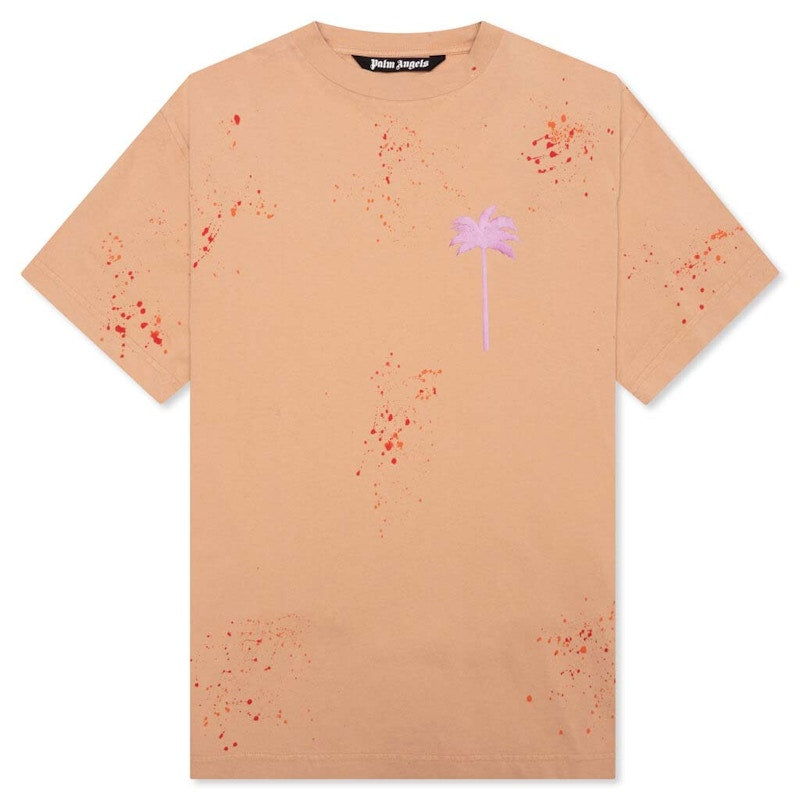 Palm Angels Palm Logo T-shirt Camel
