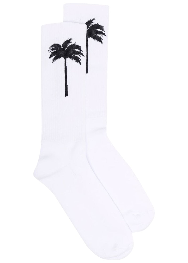 Palm Angels Palm Socks White/Black