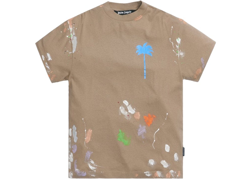 Palm Angels Palm Tree T-shirt Beige