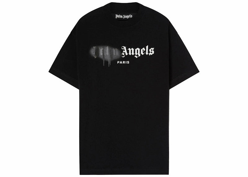 Palm Angels Paris Sprayed Logo T-shirt Black