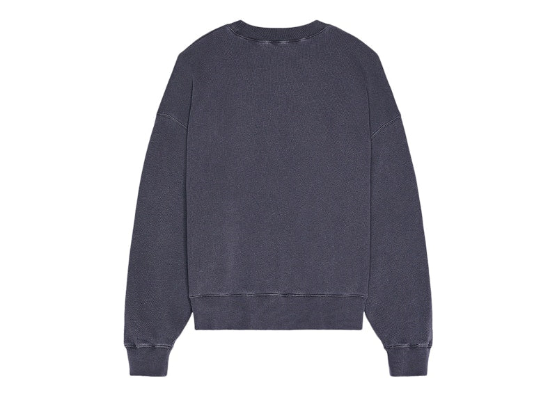 Palm Angels Patchwork Ripped Bear Crewneck Grey