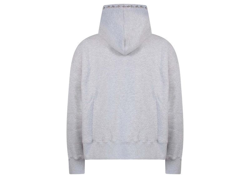Palm Angels Punk Bear Hoodie Grey