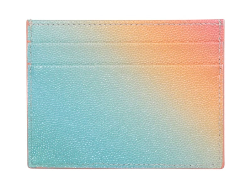 Palm Angels Rainbow Caviar Card Holder Blue