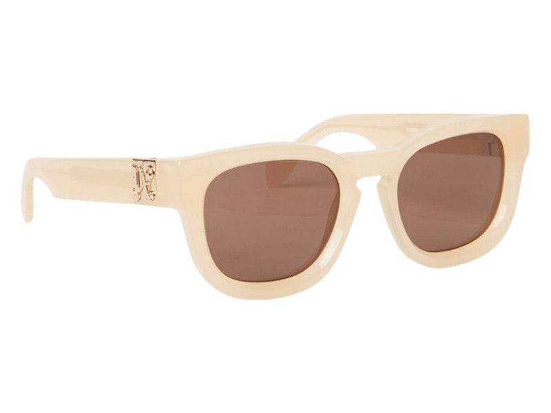 Palm Angels Riverside Sunglasses Sand Brown (PERI064S24PLA0011764)