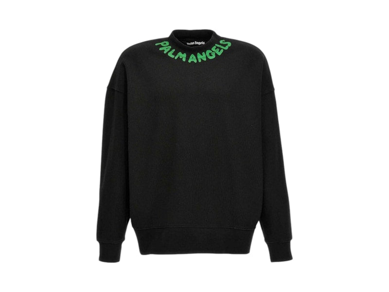 Palm Angels Seasonal Logo Sweatshirt Black/Green