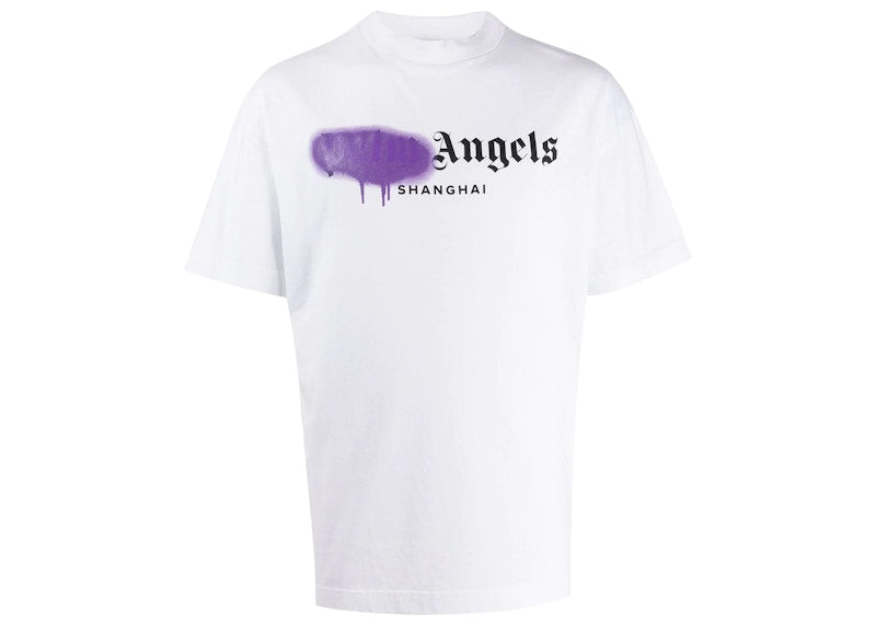 Palm Angels Shanghai Sprayed Logo T-shirt White
