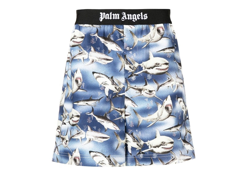 Palm Angels Sharks Easy Shorts Blue/Black/Multi