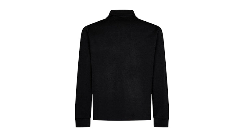 Palm Angels Shirt Collar Knit Track Jacket Black
