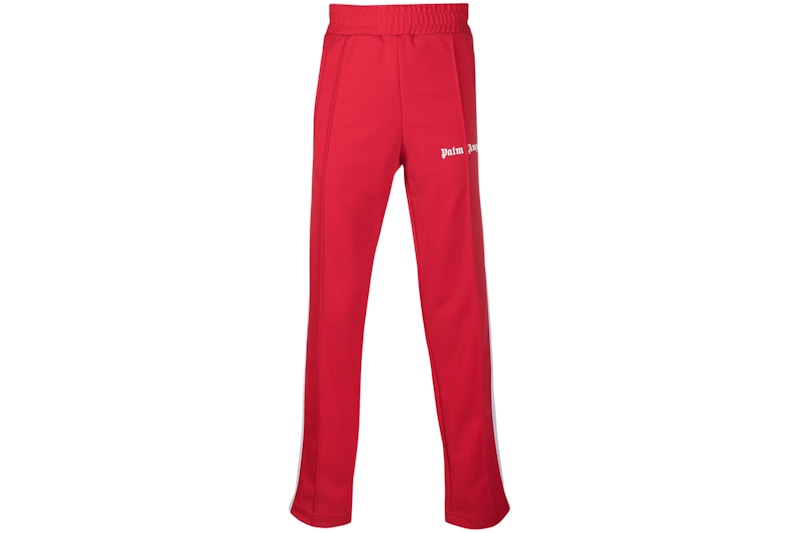 Palm Angels Side Stripe Track Pants Red/White