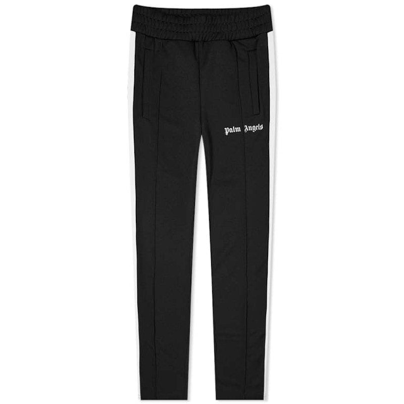 Palm Angels Slim Fit Side Stripe Track Pant Black/White