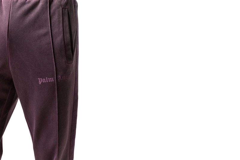 Palm Angels Slim Fit Side Stripe Track Pants Purple