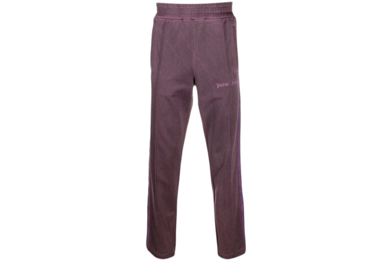 Palm Angels Slim Fit Side Stripe Track Pants Purple