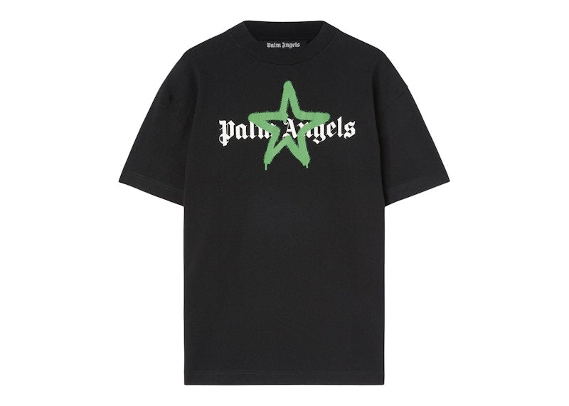 Palm Angels Star Sprayed T-shirt Black/Green
