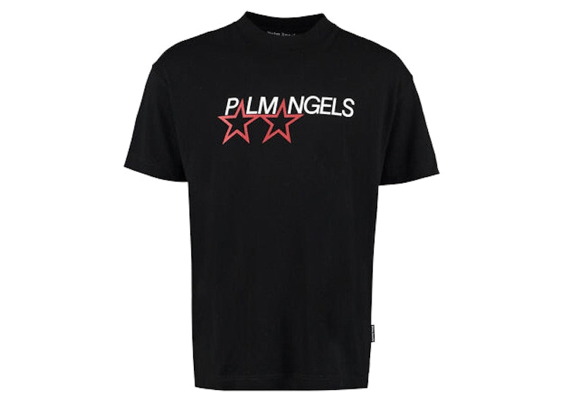 Palm Angels Racing Stars T-shirt Black/White