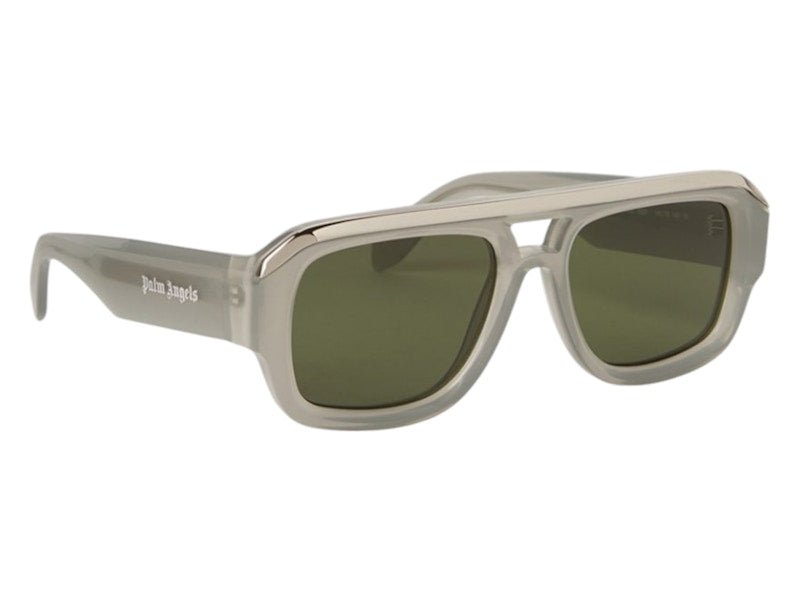 Palm Angels Stockton Sunglasses Grey Green (PERI062S24PLA0010955)