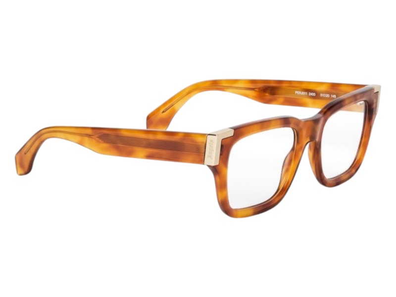 Palm Angels Style 11 Eyeglasses Light Havana Clear Lens (PERJ011F24PLA0012400)