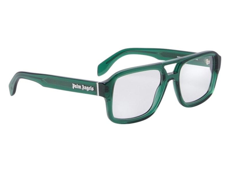 Palm Angels Style 16 Eyeglasses Green Clear Lens (PERJ016S25PLA0015500)