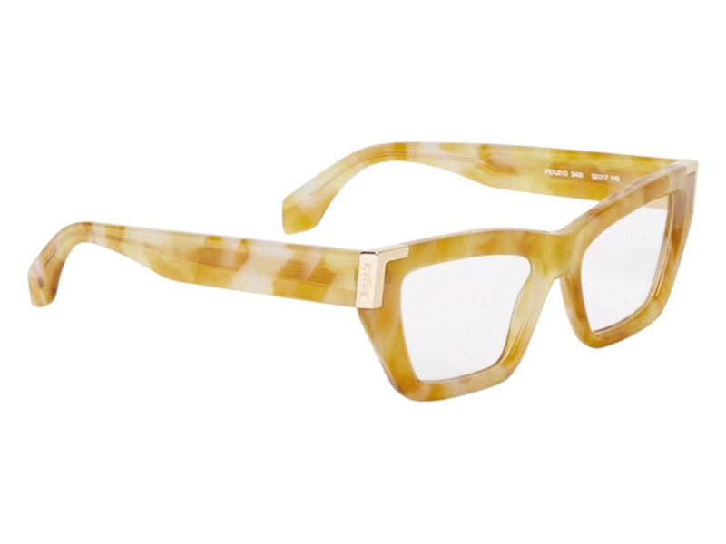 Palm Angels Style 1D Eyeglasses Light Havana Clear Lens (PERJ01DS25PLA0012400)